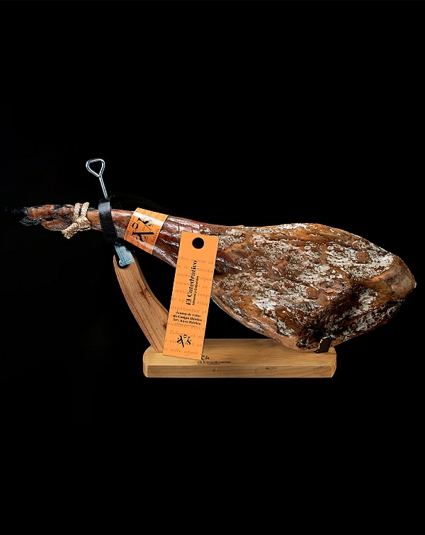 Iberischer Cebo de Campo-Schinken 50% iberische Rasse + Jamonero (Schinkenhalter)